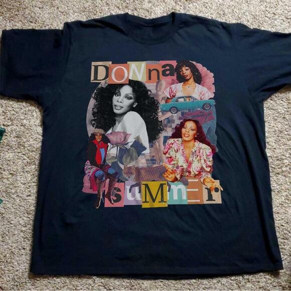 Melanie S Other - Donna Summer Unisex Black T-Shirt